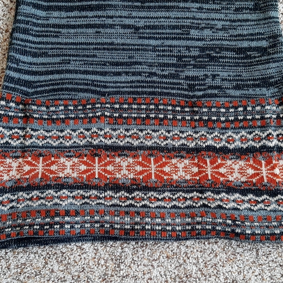 Women's Vintage Nordic Sweater Black Gray Size Small - Picture 3 of 3